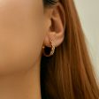 Wholesale 18K Real Gold Plated Wheat Earrings Online