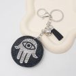 Wholesale Creative Devil s Eye Palm Hot Diamond Keychain For Discount