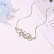 Wholesale Stainless Steel City Girl Letter Necklace DIY Lettering Clavicle Chain Supply