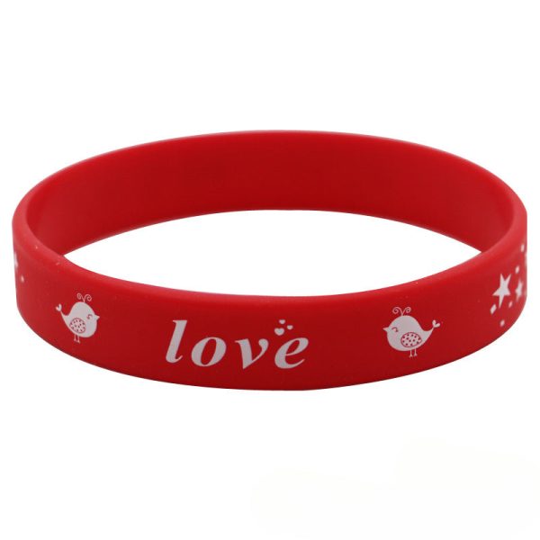 Wholesale 12pcs Valentine s Day Silicone Bracelet Sale