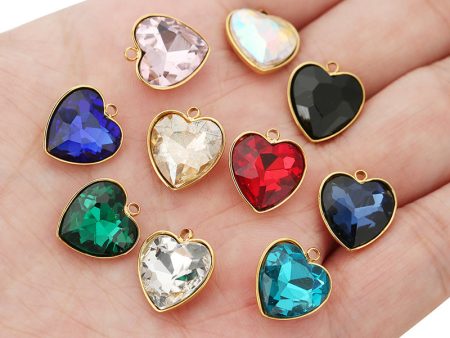 Wholesale Stainless Steel Crystal Pendant Heart Jewelry Hot on Sale