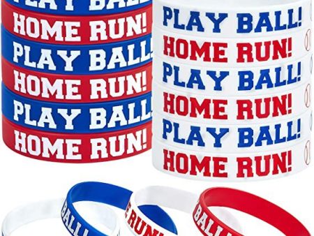 Wholesale 100pcs Theme Party Decoration Baseball Event Silicone Bracelet Online now