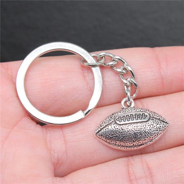 Wholesale 10PCS Rugby Pendant Metal Keychain For Discount