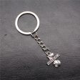 Wholesale 10PCS I Love Baseball Pendant Metal Keychain For Sale