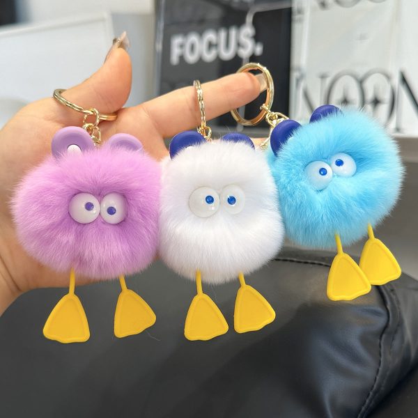 Wholesale Duck Plush Ball Keychain Fashion