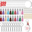 Wholesale 10PCS Creative Tassel Acrylic Keychain Online