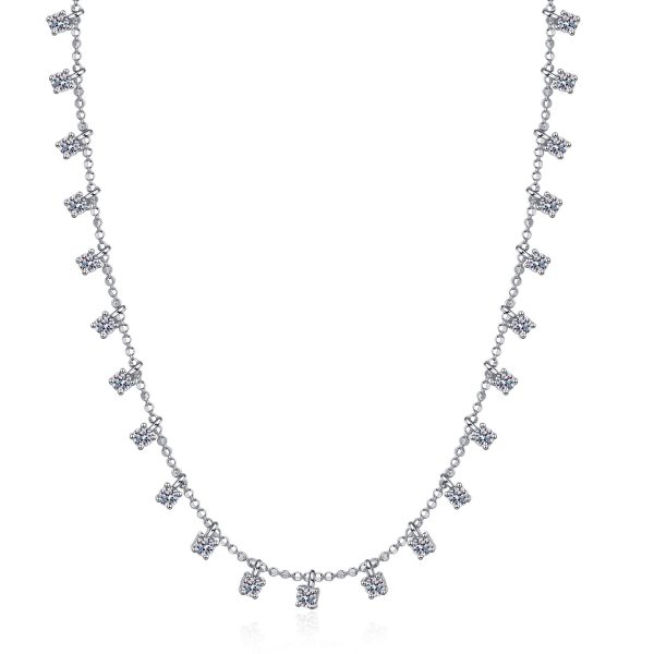 Wholesale 925 Sterling Silver Moissanite Necklace Online now