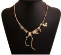 Wholesale Goth Theme Exaggerated Retro Dinosaur Skeleton Alloy Necklace Online now