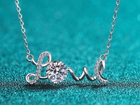 Wholesale 925 Sterling Silver 1 Carat Moissanite Necklace Online now