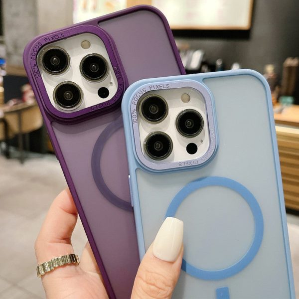 Wholesale Silicone Magnetic Frosted Phone Cases on Sale