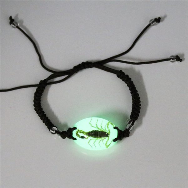 Wholesale 12PCS Luminous Insect Amber Braided Bracelet Online now