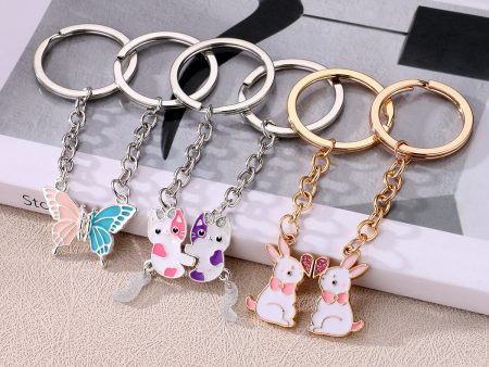 Wholesale Cartoon Cute Rabbit Butterfly Creative Keychain For Sale