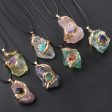 Wholesale 20~40mm Multi-color Crystal Stone Irregular Necklace Accessories For Cheap