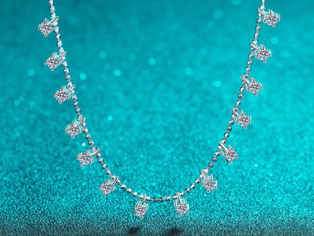 Wholesale 925 Sterling Silver Moissanite Necklace Online now