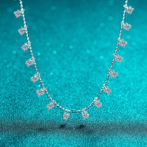 Wholesale 925 Sterling Silver Moissanite Necklace Online now