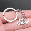 Wholesale 10PCS I Love Golf Pendant Metal Keychain Hot on Sale