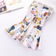 Wholesale Children s Abstract Printed Cotton Denim Flared Pants Cheap