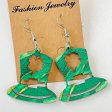 Wholesale 2 Pairs pack St. Patrick s Day Hollow Wooden Earrings Supply