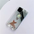 Wholesale TPU Colored Diamond Electroplated Mirror Gemstone Stand Phone Cases Hot on Sale