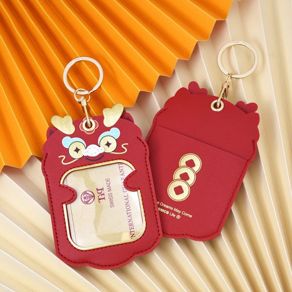 Wholesale Dragon New Year PU Pendant, ID Card Set, Keychain Cheap