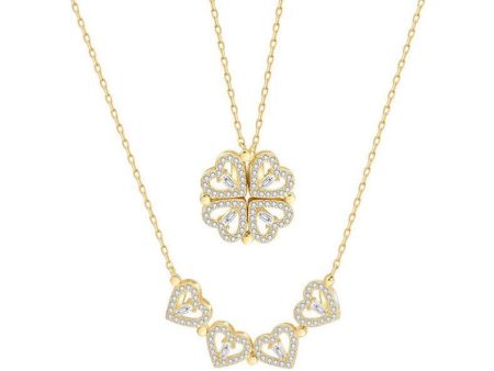 Wholesale Love Four-leaf Clover Stacking Necklace For Sale