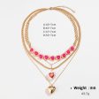 Wholesale 15PCS Valentine s Day Series Stacked Multi-Layer Love Necklaces Hot on Sale