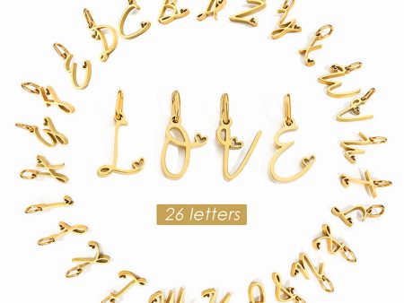 Wholesale English Letter 14k Gold Stainless Steel Pendant Discount