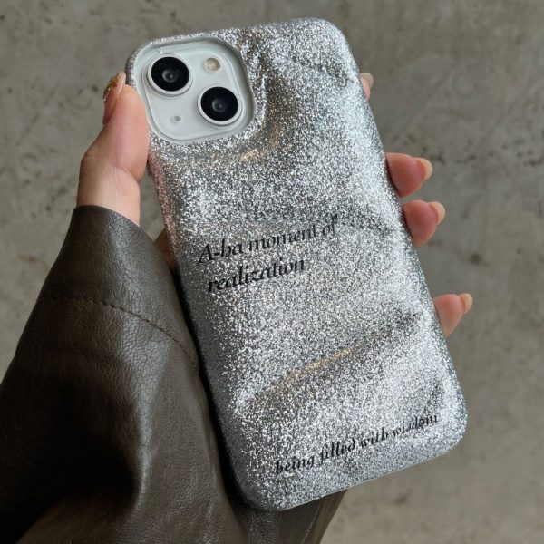 Wholesale Silver Glitter PC Phone Cases Cheap