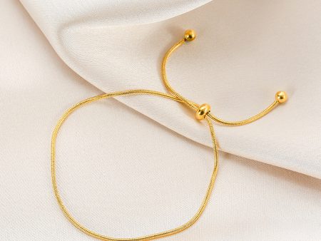 Wholesale 18K Gold Snake Bone Adjustable Bracelet For Cheap