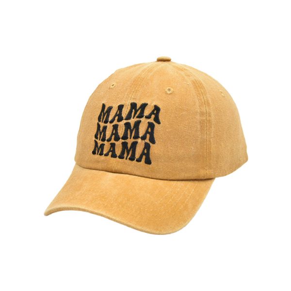 Wholesale Cotton Parent-child Three-row Letter MAMA MINI Baseball Cap Online Hot Sale