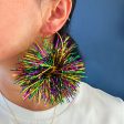 Wholesale 2 Pairs pack Carnival Shiny Big Ball Fireworks  Mardi Gras Earrings For Cheap