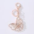 Wholesale Butterfly Metal Diamond Keychain Fashion