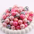 Wholesale 20pcs Acrylic UV Plated Valentine s Day Series Printed English Straight Hole Love Beads Online now