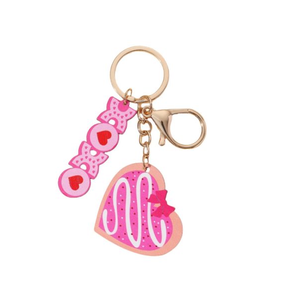 Wholesale Valentine s Day Pink Bow Love Keychain Supply