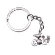 Wholesale 10PCS I Love Golf Pendant Metal Keychain Hot on Sale