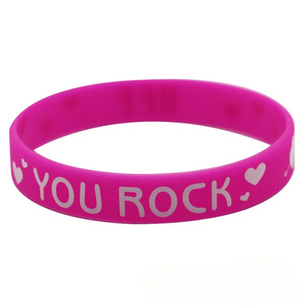 Wholesale 12pcs Valentine s Day Silicone Bracelet Sale