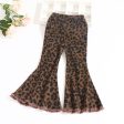 Wholesale Children s Hole Leopard Print Cotton Bell Bottoms Cheap