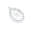 Wholesale 18*25mm Alloy Double-sided Rotating Necklace Bracelet Base Supply