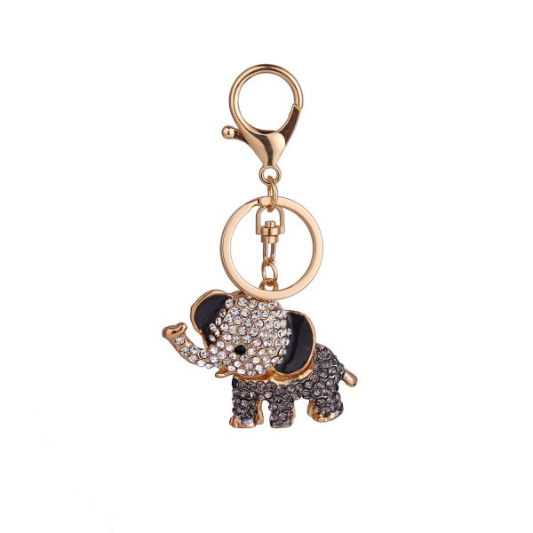 Wholesale Elephant Shape Alloy Keychain Supply