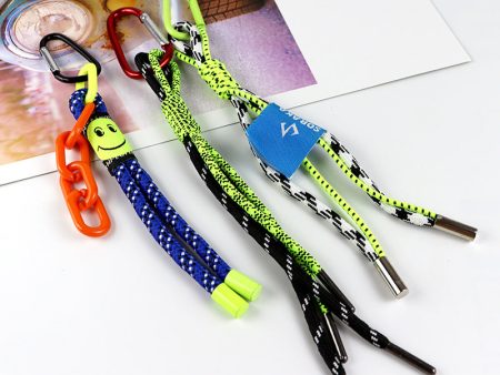 Wholesale 10PCS Fluorescent Green Nylon Lanyard Keychains Sale