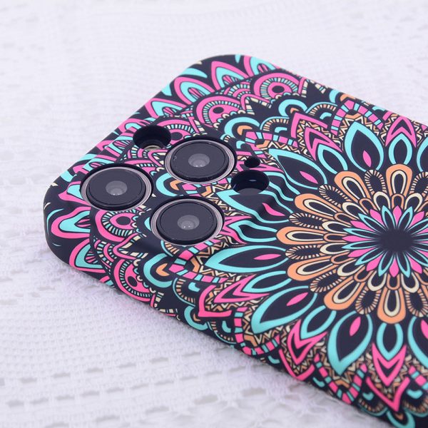 Wholesale Vintage Flower Night Glow Frosted TPU Phone Cases Hot on Sale