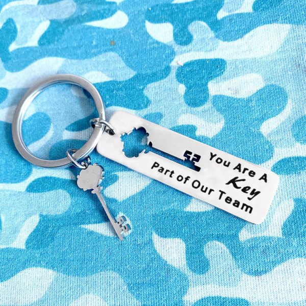 Wholesale You Are A Key Part of You Stainless Steel Keychain Gift on Sale