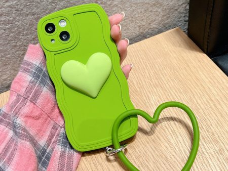 Wholesale Silicone Wave Edge Love Phone Cases Fashion