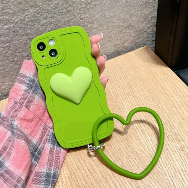 Wholesale Silicone Wave Edge Love Phone Cases Fashion