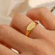 Wholesale 11:11 Pattern Gold Stainless Steel Ring Discount