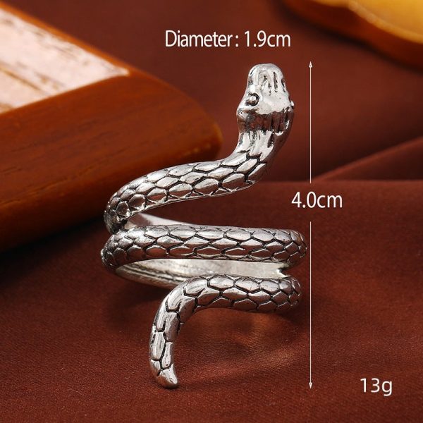 Wholesale Vintage Snake Bone Exaggerated Ring Discount