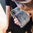 Wholesale Winter Warm Rabbit Plush Wrist Strap Holder Phone Case Online