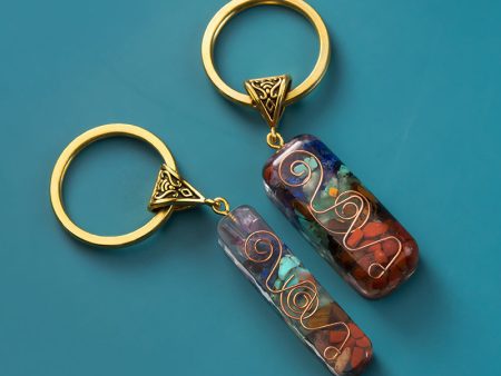 Wholesale Creative Colored Stone Keychains Online Hot Sale