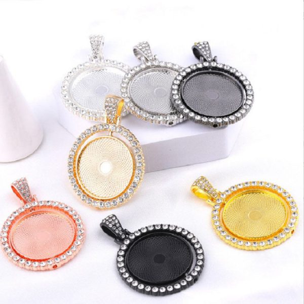 Wholesale 10PCS PACK 30mm Double-sided Rotating Necklace Bracelet Base Online Hot Sale