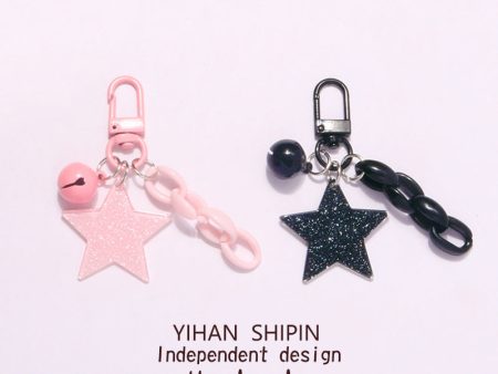 Wholesale Acrylic Five Pointed Star Keychains Online now